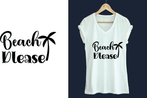 Beautiful Beach T-Shirt SVG: Graphics for Editorial Use