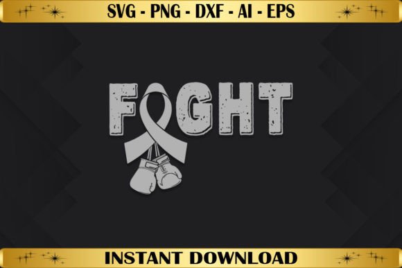 Fight Parkinson's Grey Ribbon Graphics for T-Shirt Designs