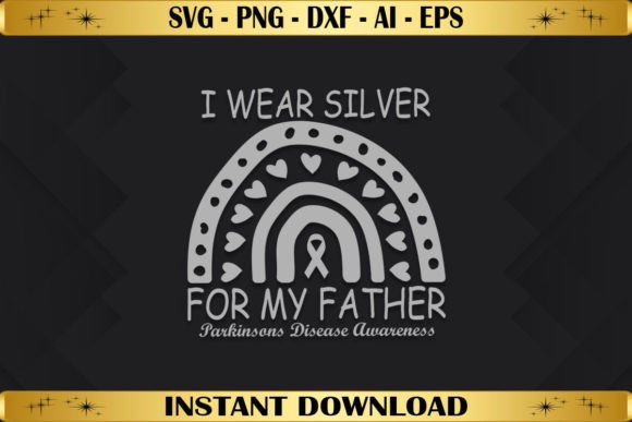 I Wear Gray for My Father: Graphics & T-Shirt Designs
